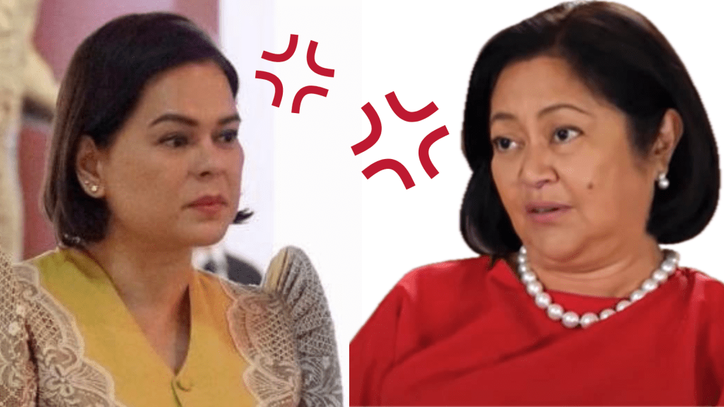 菲律賓第一夫人麗莎（右）公開批評丈夫的副手、現任副總統莎拉。