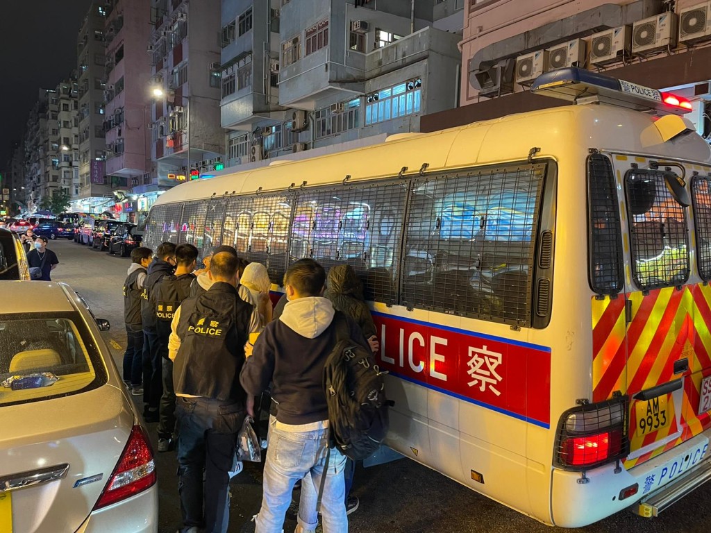 多人被捕。警方圖片