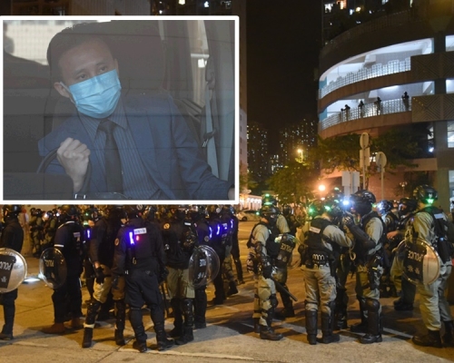 證人郭俊希(小圖)講述當晚情況。