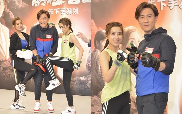 黃智雯和譚俊彥今日到電視城出席《十八年後的终極告白》宣傳，席間眾人大玩遊戲。