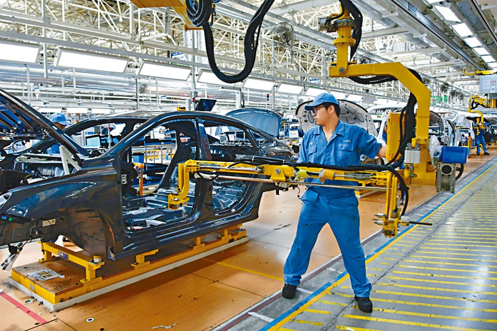 福建寧德的新能源車廠房。