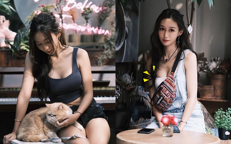 樂宜右胸出現「奇怪黑影」，疑似走光！