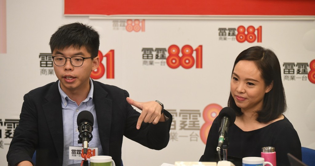 陳家珮指黃之鋒是否出局本身選情嚴峻。資料圖片