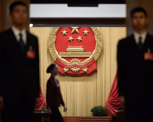 全國人大會議下月22日召開。資料圖片