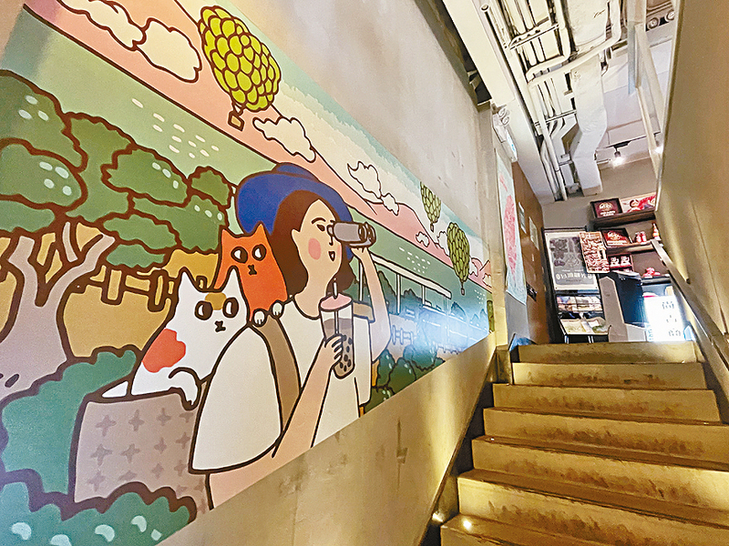 ●謝曬皮的插畫展現台灣旅行風貌。
