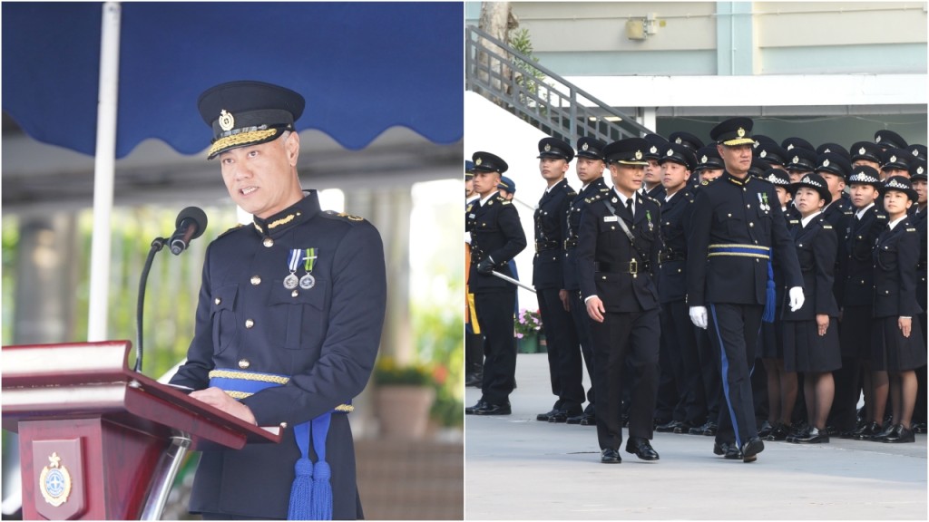 懲教署結業會操 副署長梁建業榮休在即 勉勵學員無畏無懼護港