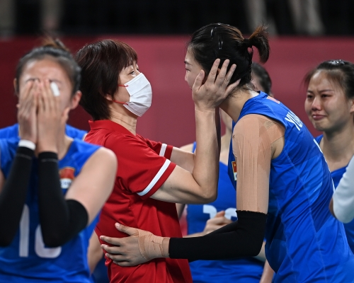 中國女排用勝利送別主帥 。新華社