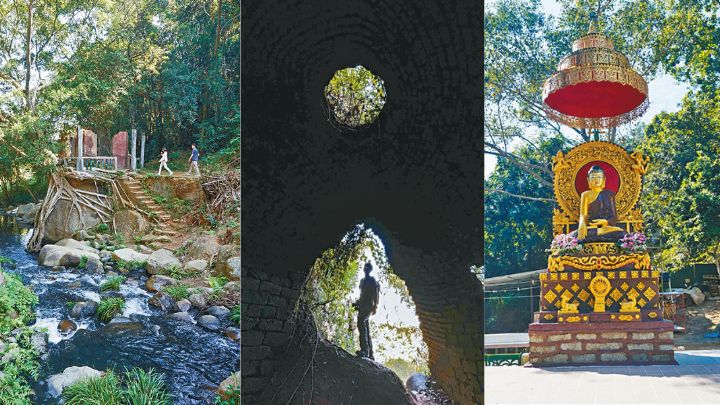荒廢樹屋、歷史古窰及泰廟健像，都是林村健行的打卡熱點。