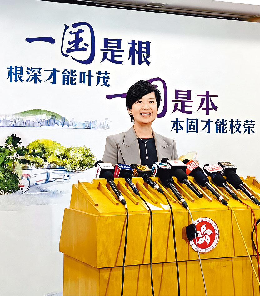 何永賢在京見傳媒，總結北京之行。