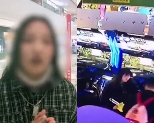 一對情侶(右圖) 撿了女生(左圖)手機不還,還發短信給失主說當買個教訓。(網圖)