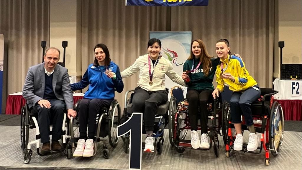 余翠怡在本站連奪兩金。香港傷殘人士體育協會圖片