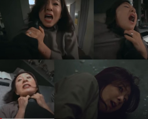 金喜愛這遇襲鏡頭給觀眾窒息感。