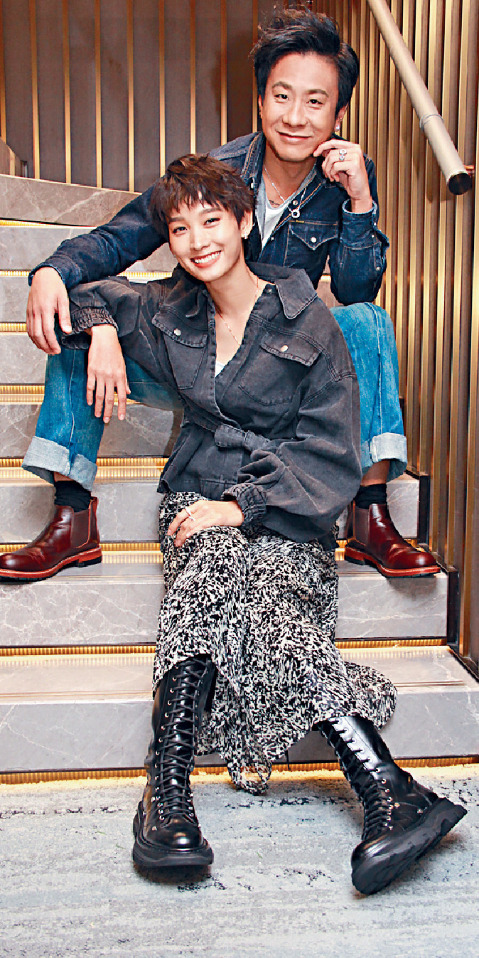 ■阿談和朱康私底下互相欣賞勁老友。
