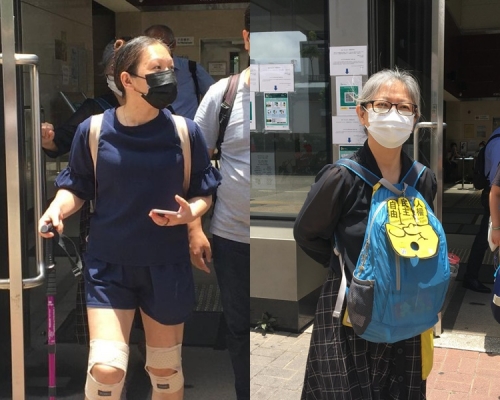 丁慧琪(左)及錢寶芬。王永欣攝