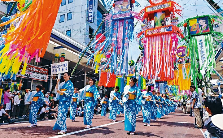 已辦至第七十屆的湘南平塚七夕祭，被視為日本四大七夕祭之一。