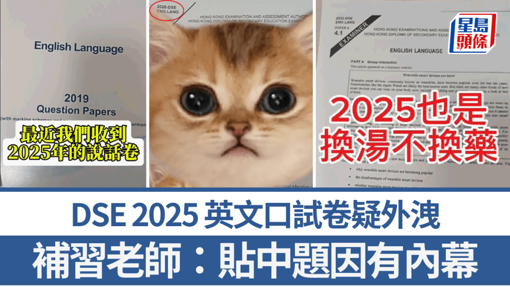 DSE2025︱Kris Lau 2.0？最新英文口試卷疑外洩 補習老師：貼中題因有內幕