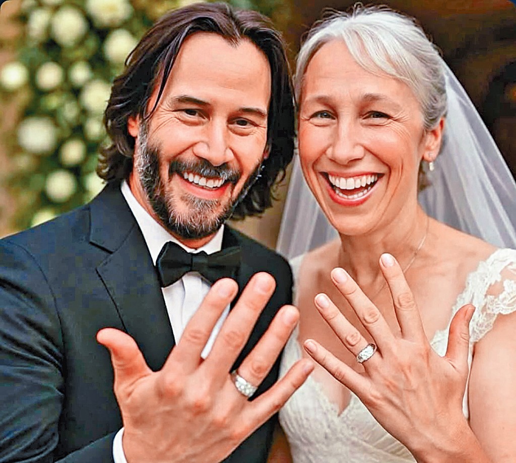 網上甚至瘋傳奇洛與女友的結婚照，但相信相片是AI生成圖。