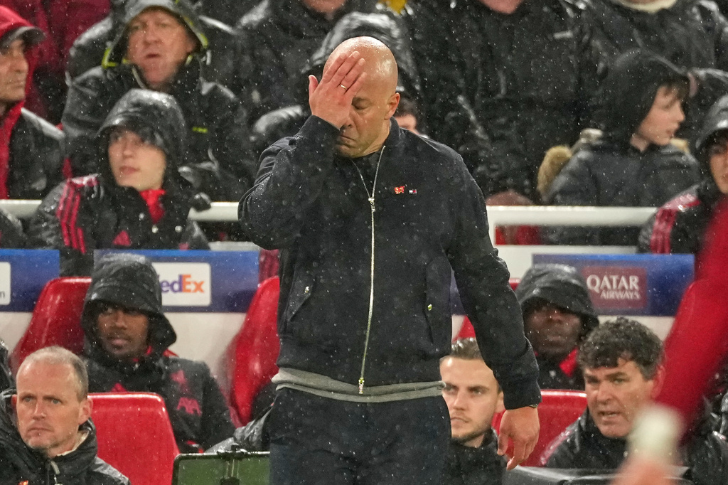 史洛特領軍的利物浦，於歐聯8強出局。美聯社