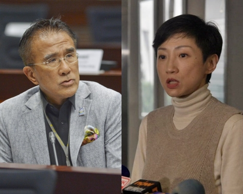 田北辰(左)陳淑莊(右)。資料圖片