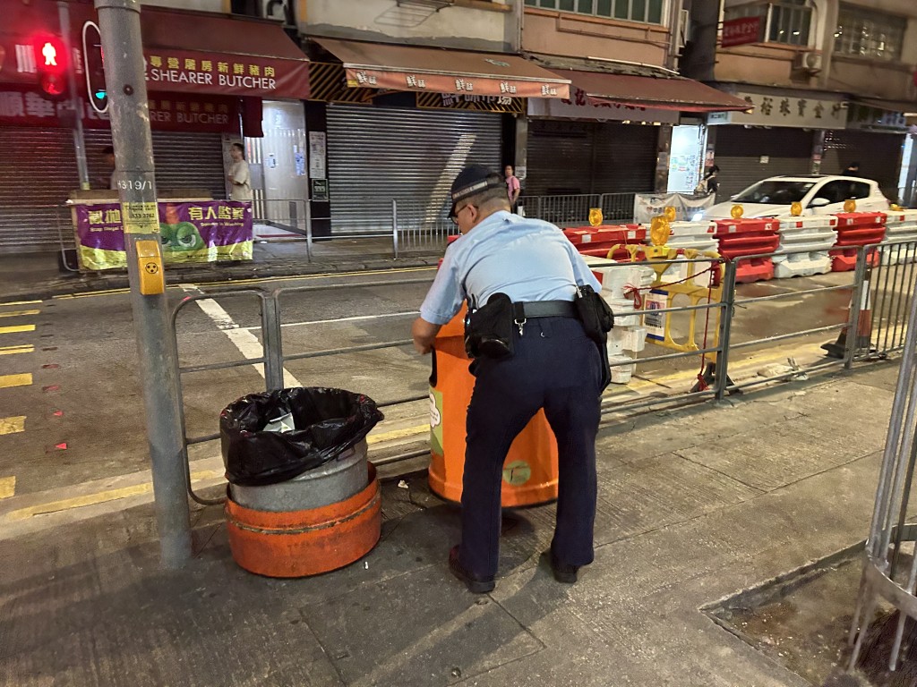 警方到場調查。曾志恒攝 警方到場調查。曾志恒攝