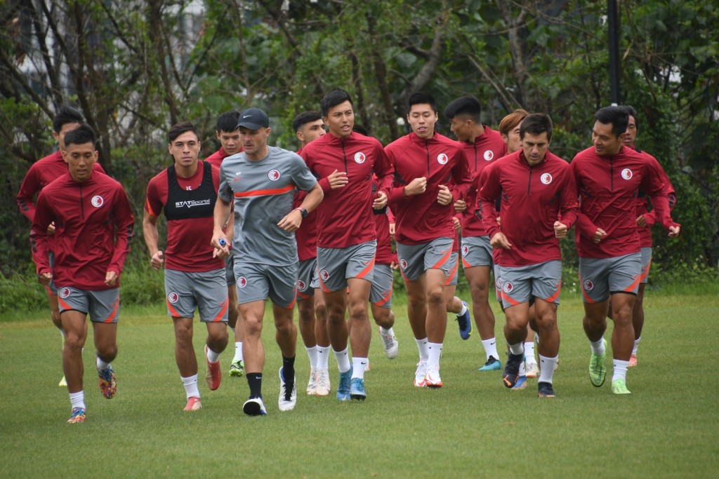 香港隊次階段集訓去到5月15日。 本報記者攝