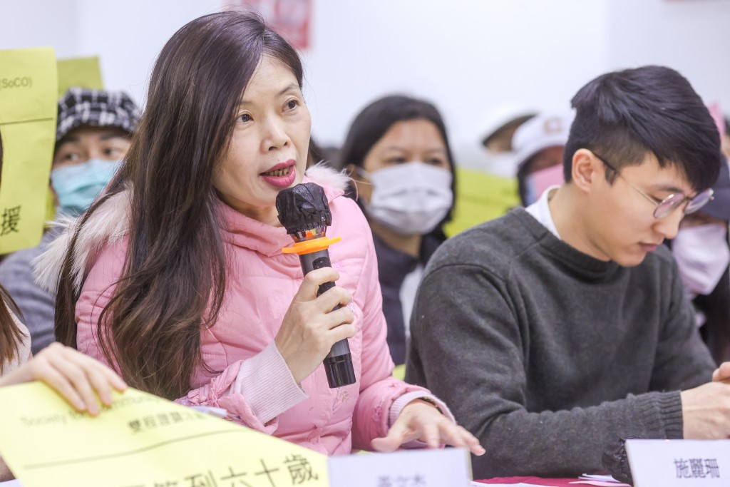 社區組織協會副主任施麗珊建議政府針對困難戶作免租安排，緩減加租壓力。