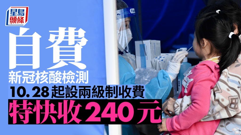 自費的新冠病毒核酸檢測服務會新設兩級制收費和增加特快服務。資料圖片