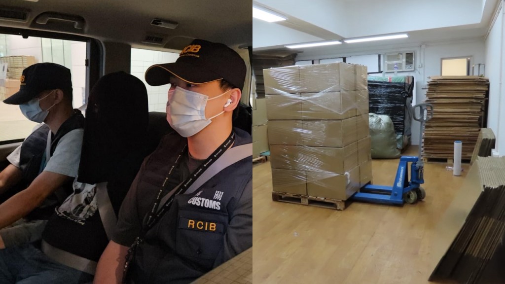 海關破火炭工廈私煙倉 檢逾690萬元貨拘兩內地男