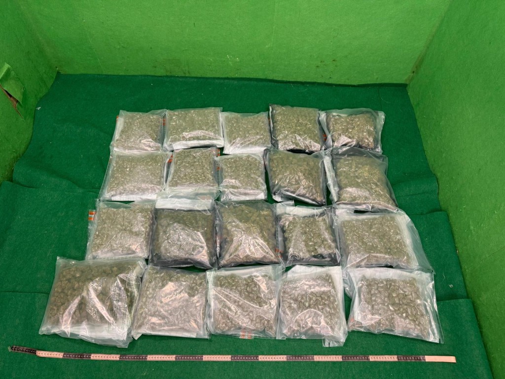 第二宗案件中檢獲的懷疑大麻花。