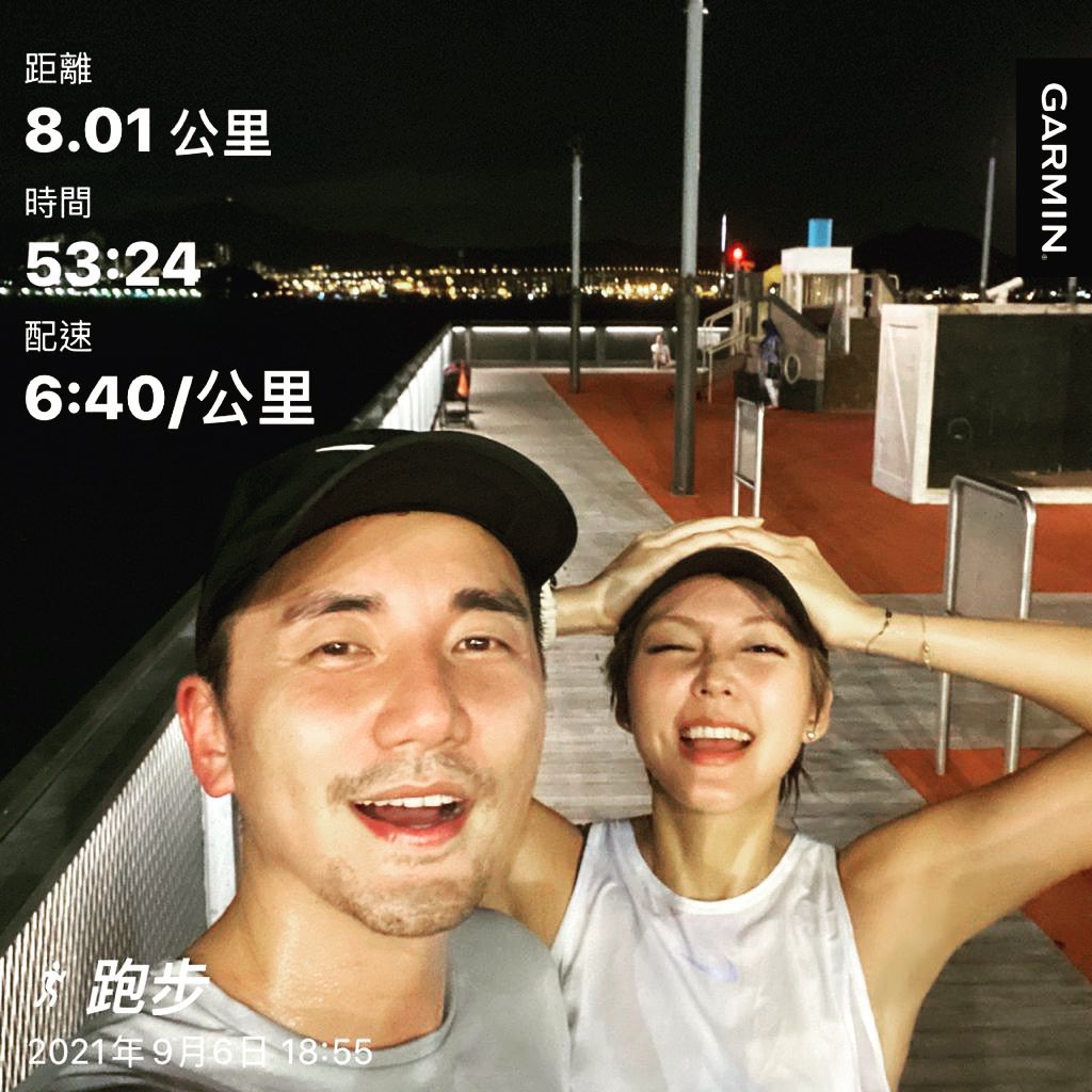 Tony早前貼上跑步數據話為10月加油,原來是跑波馬。
