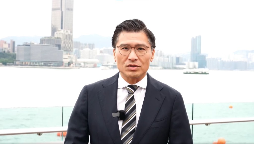 科技創新界邱達根宣布將競逐連任。邱達根FB影片截圖 科技創新界邱達根宣布將競逐連任。邱達根FB影片截圖