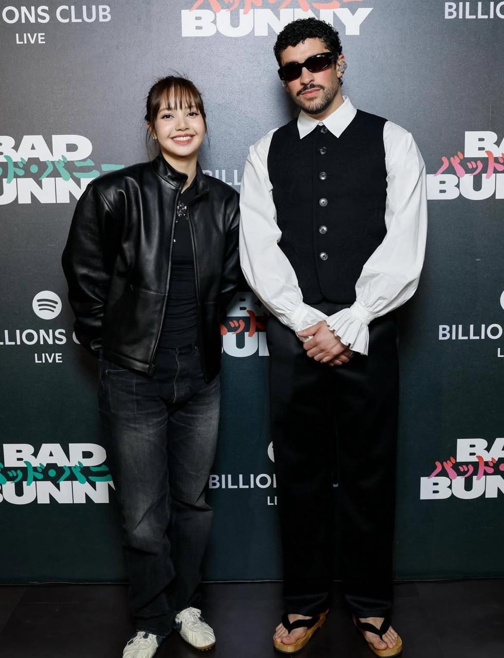 Bad Bunny昨在東京作首個亞洲演出,獲Lisa撐場。 Bad Bunny昨在東京作首個亞洲演出,獲Lisa撐場。