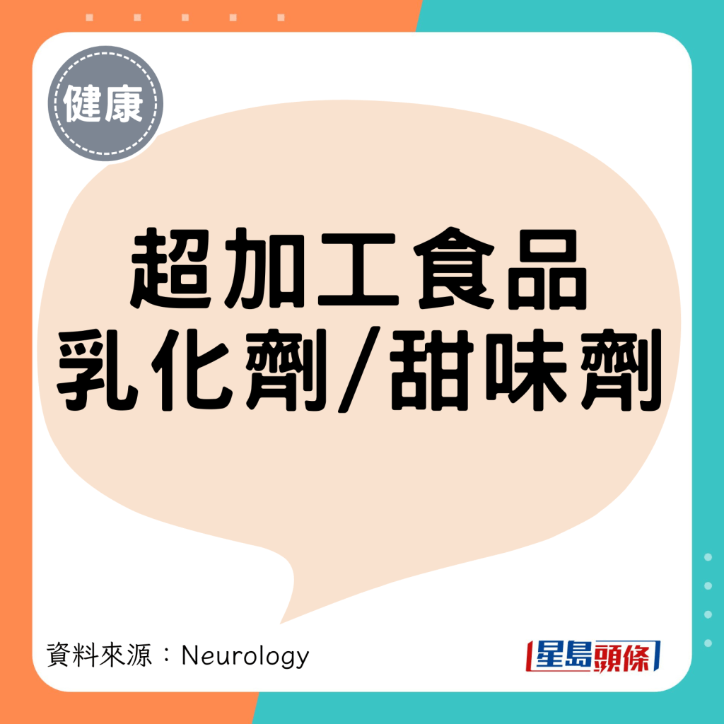 超加工食品 乳化剂/甜味剂 超加工食品 乳化剂/甜味剂
