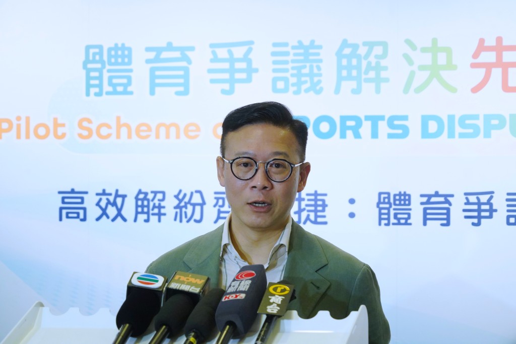 張國鈞指出,建立高效、專業且具公信力的體育爭議解決制度至關重要。 張國鈞指出,建立高效、專業且具公信力的體育爭議解決制度至關重要。