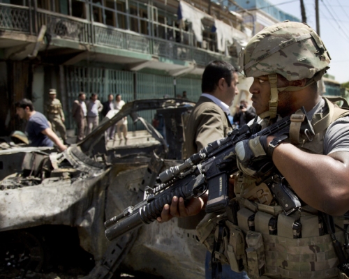 美軍與北約下月起撤出阿富汗。AP圖片