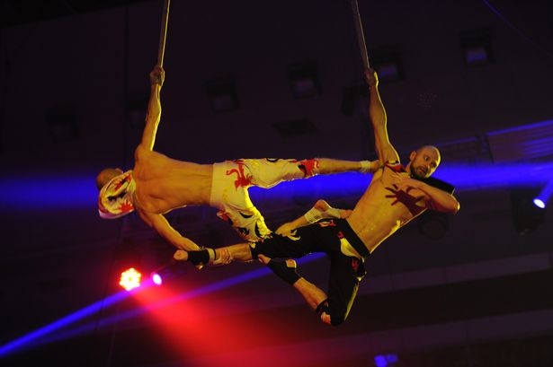 马丁诺夫(右)有多年空中特技表演经验。(网图)