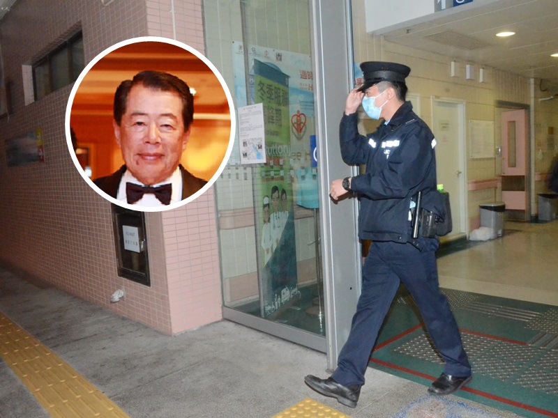 陳方安生妹夫陸鍾漢(小圖)昏迷。