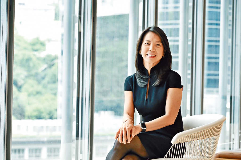 林慧虹昨日受訪時稱，上半年滙豐香港的收入及除稅前盈利均創新高。