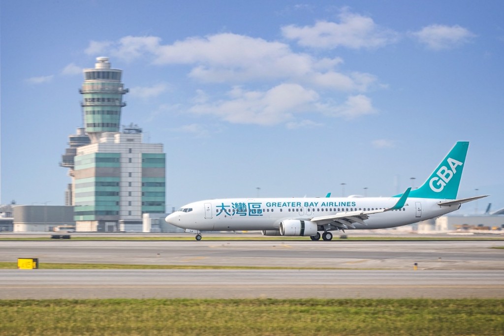 8月份大湾区航空下的航班载客率回升最多接近80%。图：大湾区航空公司