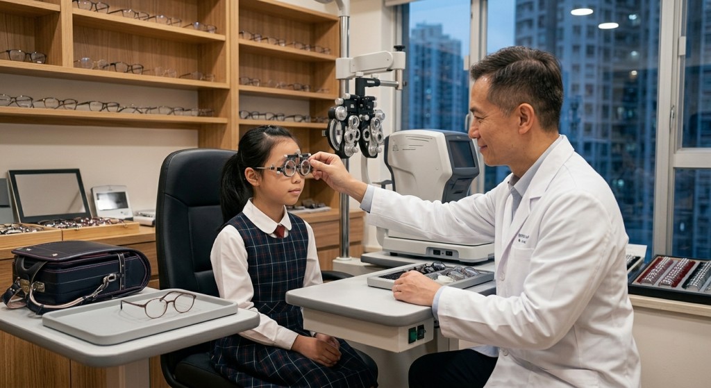 兒童視力|學生戴眼鏡就要戴足一世?(圖片由AI生成) 兒童視力|學生戴眼鏡就要戴足一世?(圖片由AI生成)