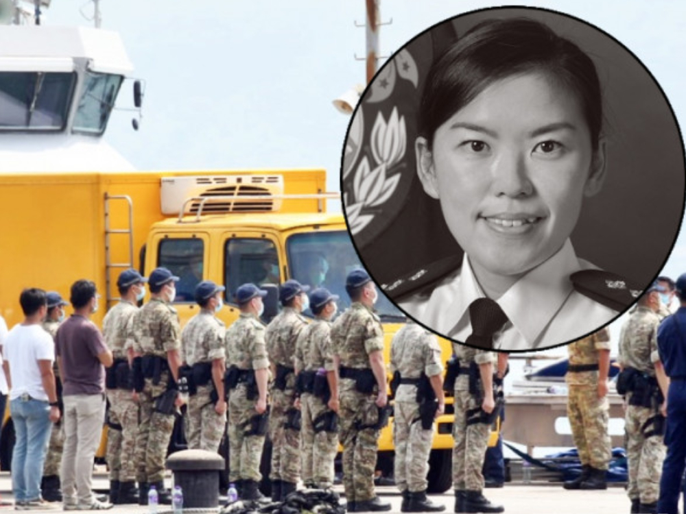 女高級督察林婉儀執勤追截走私快艇時墮海殉職。資料圖片