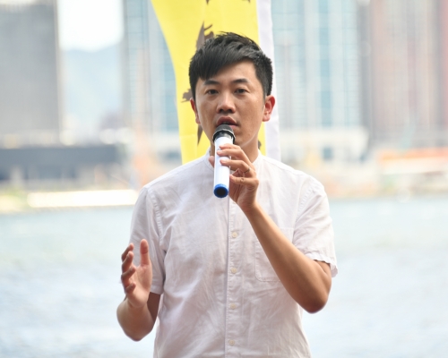 鄭松泰代表熱血公民參加立法會新界西選舉。 資料圖片
