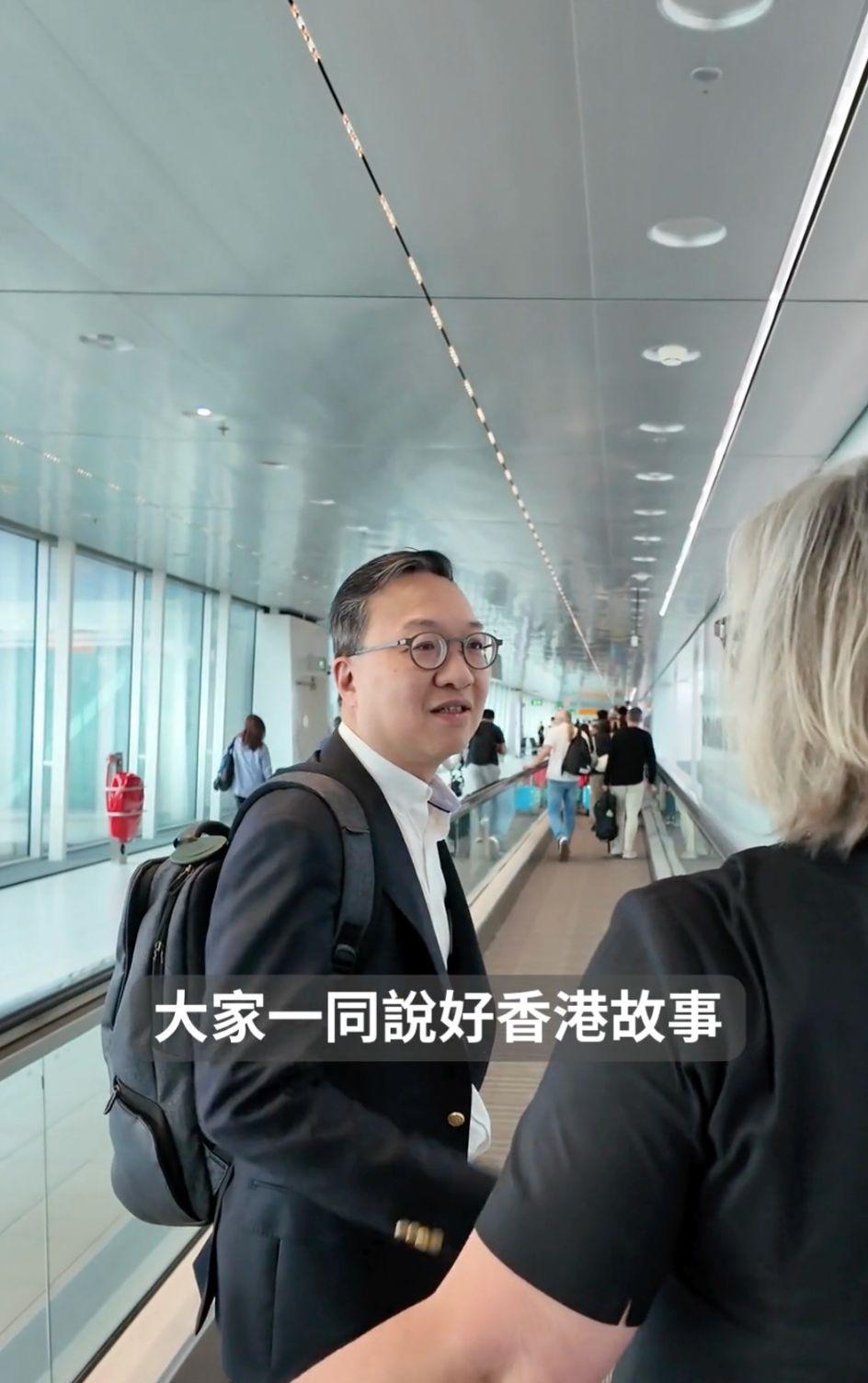 林定國指要說好香港故事。 林定國指要說好香港故事。