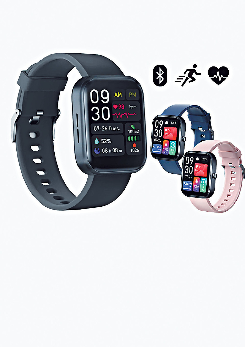 ■韓國AMC—血糖-心率-血壓+體溫專業健康監測通話手錶：聖誕限量價$1,180（零售價$4,980，限量35部）