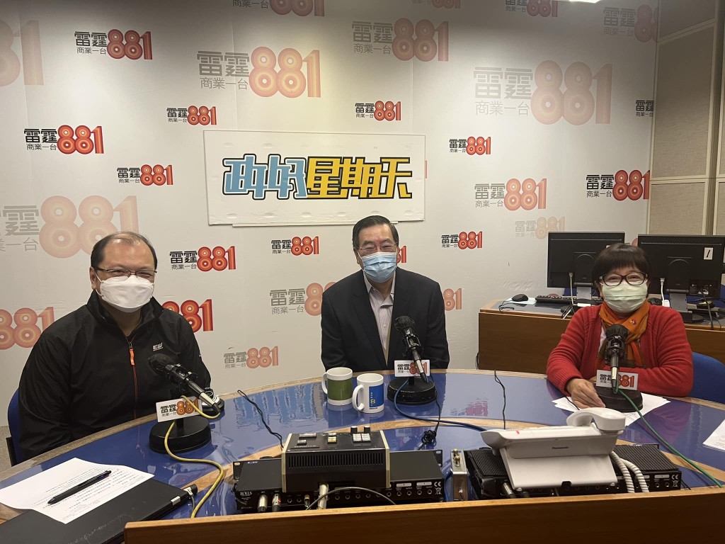 梁君彥接受商台訪問。（梁君彥fb/商台圖片）