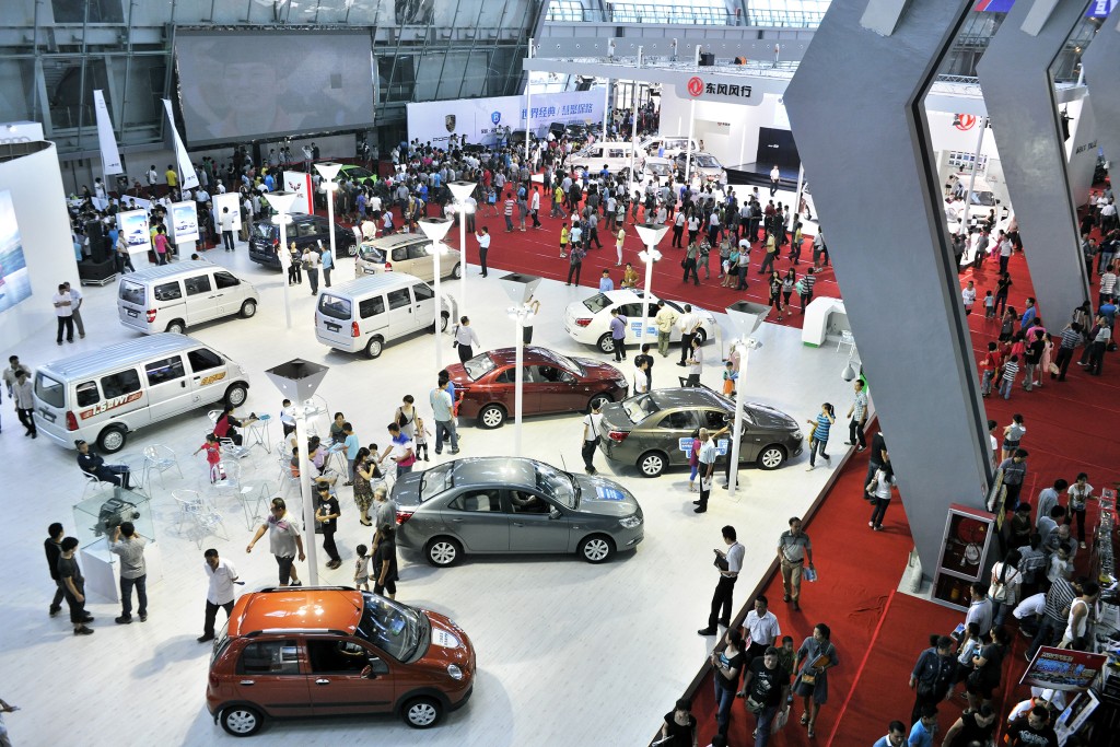中国的车展，国产品牌受到关注。