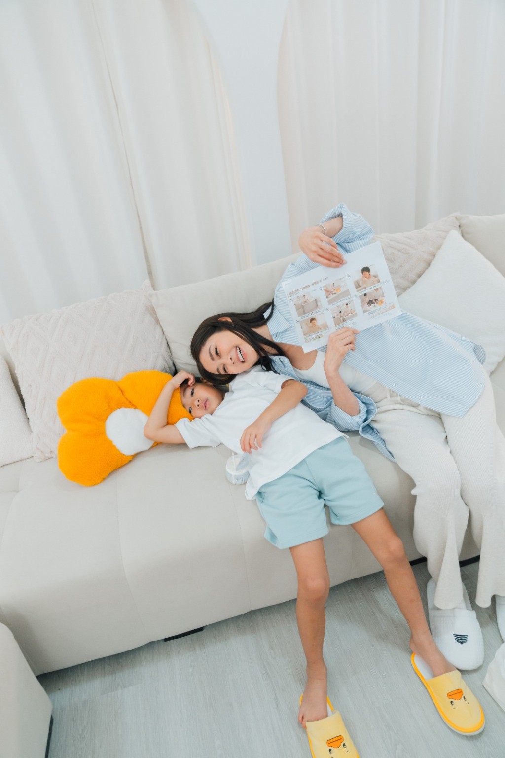 香香並大方分享獨門育兒秘方。