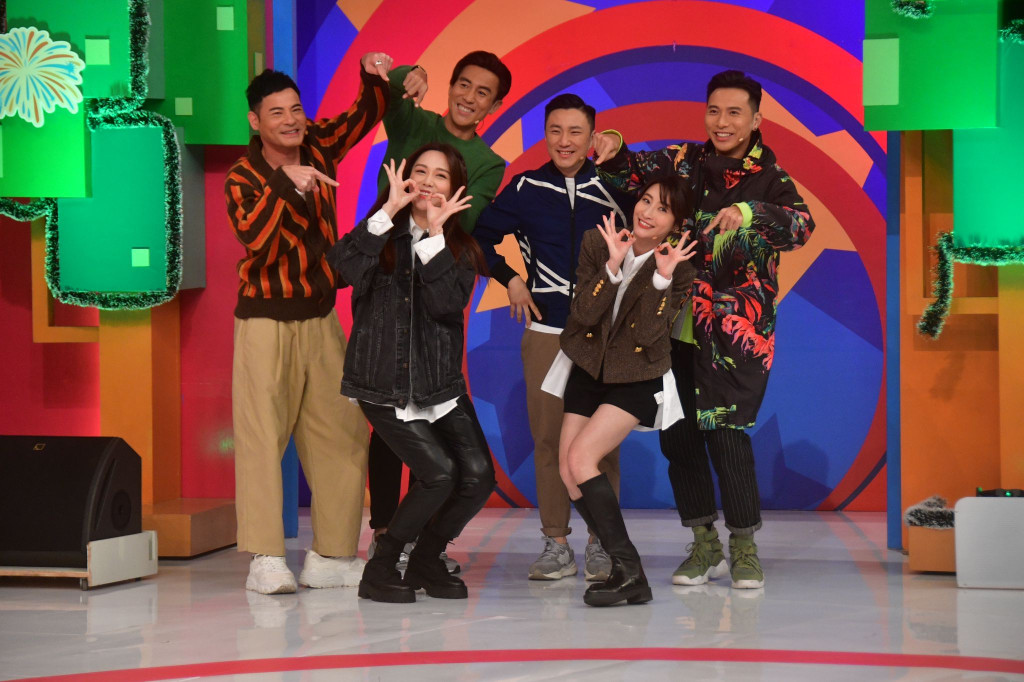 谭俊彦、林夏薇、汤洛雯、黄智贤组成的「天下无敌猪队友」。