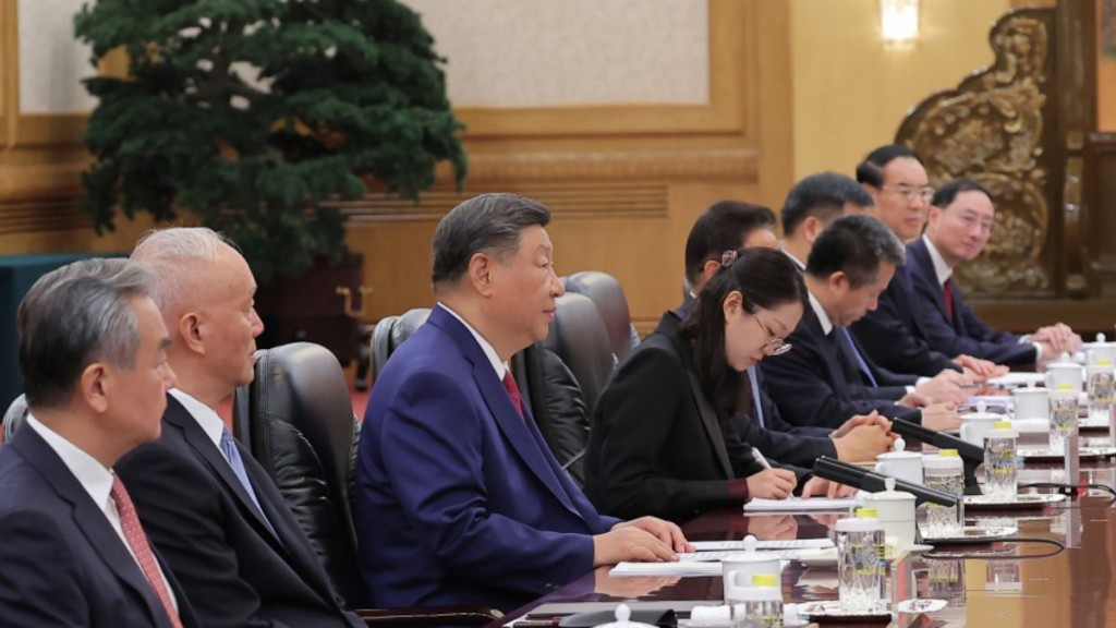 習近平周四與金正恩舉行會談。朝中社
