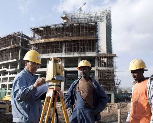 中國在非洲的基建項目。新華社圖片